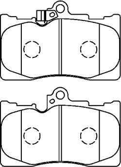 Aisin A1N166 - Тормозные колодки, дисковые, комплект autospares.lv