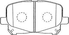 Aisin A1N101 - Тормозные колодки, дисковые, комплект autospares.lv