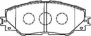 Aisin A1N129 - Тормозные колодки, дисковые, комплект autospares.lv