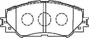 Aisin A1N128 - Тормозные колодки, дисковые, комплект autospares.lv