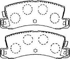 HELLA T0017 - Тормозные колодки, дисковые, комплект autospares.lv