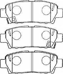 Aisin A2N057 - Тормозные колодки, дисковые, комплект autospares.lv