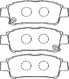 Aisin A2N069 - Тормозные колодки, дисковые, комплект autospares.lv