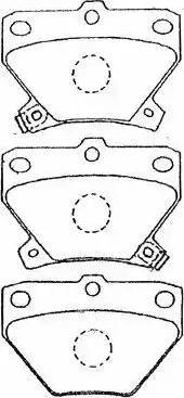 Aisin A2N007 - Тормозные колодки, дисковые, комплект autospares.lv