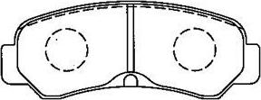 Aisin A2N076 - Тормозные колодки, дисковые, комплект autospares.lv