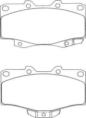 Aisin ASN-199 - Тормозные колодки, дисковые, комплект autospares.lv