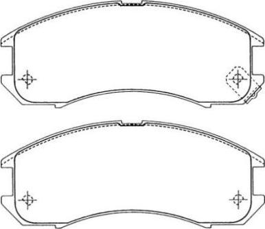 Aisin ASN-190 - Тормозные колодки, дисковые, комплект autospares.lv