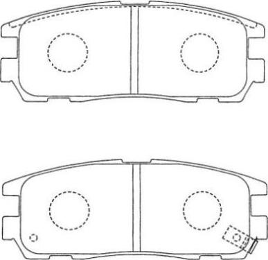 MEC-Diesel 577870 - Тормозные колодки, дисковые, комплект autospares.lv