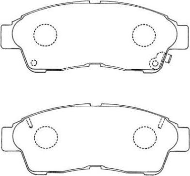 Aisin ASN-154 - Тормозные колодки, дисковые, комплект autospares.lv