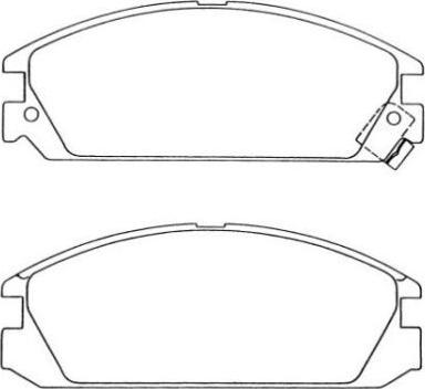 Aisin ASN-155 - Тормозные колодки, дисковые, комплект autospares.lv