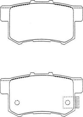 Metzger 032502 - Тормозные колодки, дисковые, комплект autospares.lv