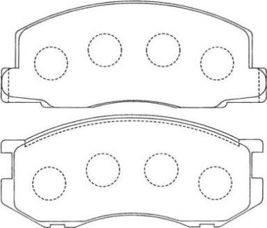 AISIN ASN-136 - Тормозные колодки, дисковые, комплект autospares.lv