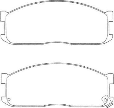 Aisin ASN-120W - Тормозные колодки, дисковые, комплект autospares.lv