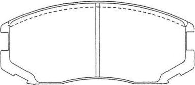 Aisin ASN-121 - Тормозные колодки, дисковые, комплект autospares.lv