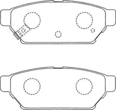 Aisin ASN-122 - Тормозные колодки, дисковые, комплект autospares.lv