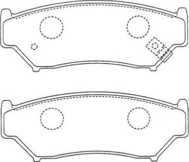 Aisin ASN-175 - Тормозные колодки, дисковые, комплект autospares.lv