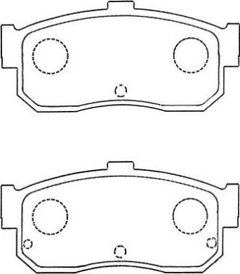 Aisin ASN-249 - Тормозные колодки, дисковые, комплект autospares.lv