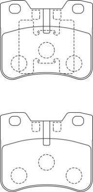 AISIN ASN-248 - Тормозные колодки, дисковые, комплект autospares.lv