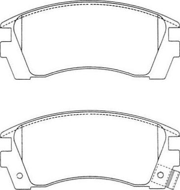 Aisin ASN-242 - Тормозные колодки, дисковые, комплект autospares.lv