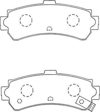 Aisin ASN-256 - Тормозные колодки, дисковые, комплект autospares.lv