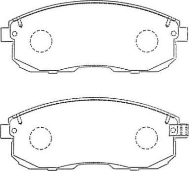 Aisin ASN-257 - Тормозные колодки, дисковые, комплект autospares.lv