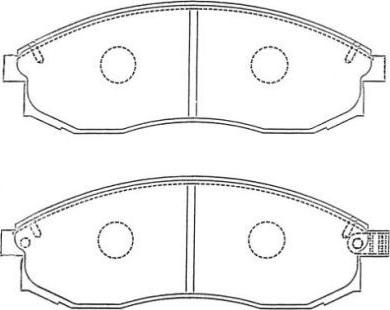 Aisin ASN-263 - Тормозные колодки, дисковые, комплект autospares.lv