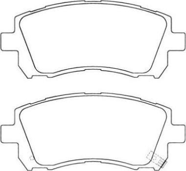 AISIN ASN-2040 - Тормозные колодки, дисковые, комплект autospares.lv