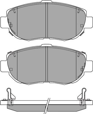 Roulunds Rubber 665081 - Тормозные колодки, дисковые, комплект autospares.lv