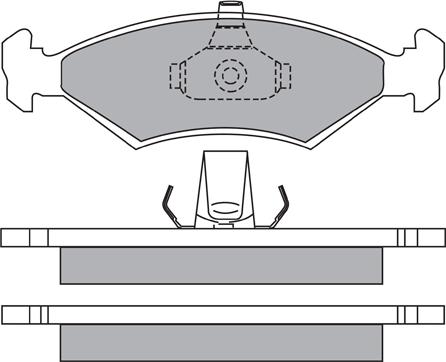 Aisin ASN-2069 - Тормозные колодки, дисковые, комплект autospares.lv