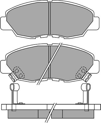 Aisin ASN-2064 - Тормозные колодки, дисковые, комплект autospares.lv