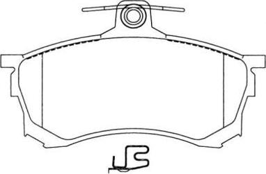 Aisin ASN-2030 - Тормозные колодки, дисковые, комплект autospares.lv