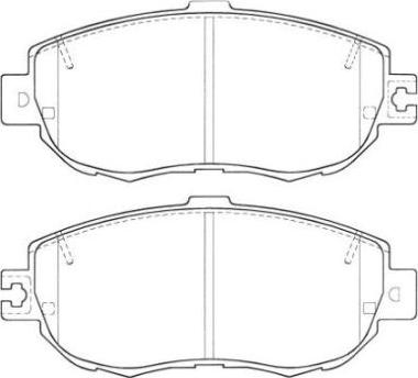 AISIN ASN-2020 - Тормозные колодки, дисковые, комплект autospares.lv