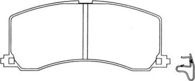 Aisin ASN-2027 - Тормозные колодки, дисковые, комплект autospares.lv