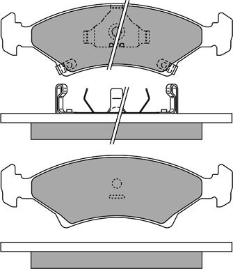 Aisin ASN-2079 - Тормозные колодки, дисковые, комплект autospares.lv