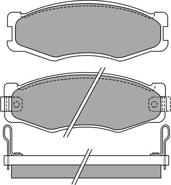 Aisin ASN-2076 - Тормозные колодки, дисковые, комплект autospares.lv