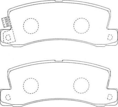 Aisin ASN-207F - Тормозные колодки, дисковые, комплект autospares.lv