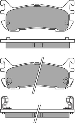 Aisin ASN-2165 - Тормозные колодки, дисковые, комплект autospares.lv