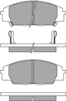 Aisin ASN-2183 - Тормозные колодки, дисковые, комплект autospares.lv