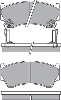 Triscan FDB1551 - Тормозные колодки, дисковые, комплект autospares.lv