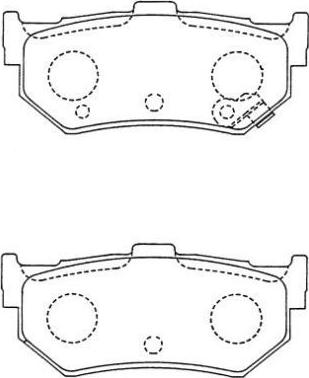 Aisin ASN-236W - Тормозные колодки, дисковые, комплект autospares.lv