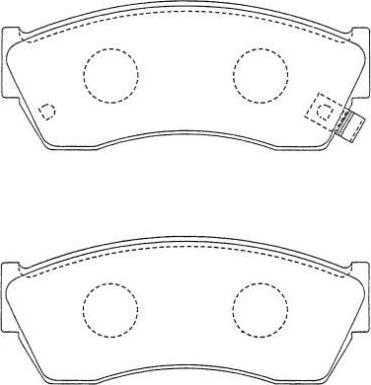 Aisin ASN-238 - Тормозные колодки, дисковые, комплект autospares.lv