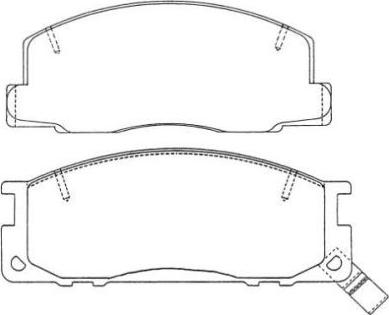 AISIN ASN-225W - Тормозные колодки, дисковые, комплект autospares.lv