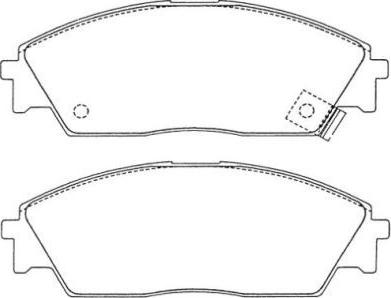 Aisin ASN-226 - Тормозные колодки, дисковые, комплект autospares.lv