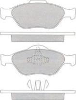 Aisin ASN-2225 - Тормозные колодки, дисковые, комплект autospares.lv