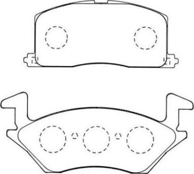 Aisin ASN-272 - Тормозные колодки, дисковые, комплект autospares.lv