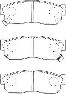 Aisin B1N009 - Тормозные колодки, дисковые, комплект autospares.lv