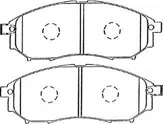 Aisin B1N036 - Тормозные колодки, дисковые, комплект autospares.lv