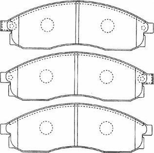 Aisin B1N023 - Тормозные колодки, дисковые, комплект autospares.lv