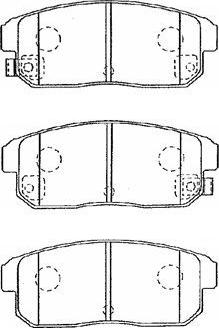 Aisin B2N040 - Тормозные колодки, дисковые, комплект autospares.lv