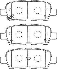 Aisin B2N064 - Тормозные колодки, дисковые, комплект autospares.lv